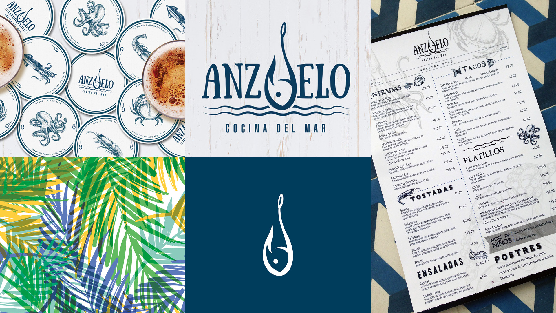Diseño Identidad Anzuelo Restaurant